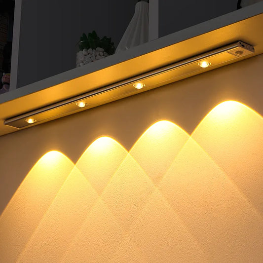 Sensor Light LED Sensor Lamp Wireless Ultra Thin USB LED For Kitchen Cabinet Bedroom Wardrobe Indoor Lighting Night Light