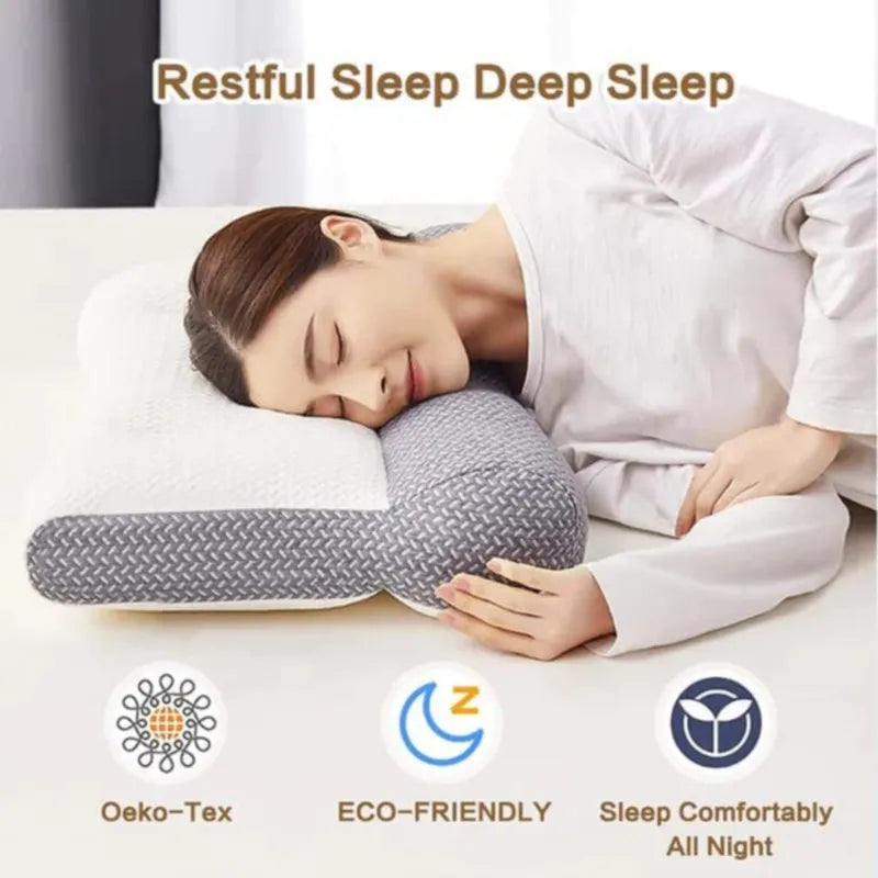 Pillow Orthopedic All Sleeping Positions Cervical Contour Pillow Neck Pillow for Neck and Shoulder Pain Relief