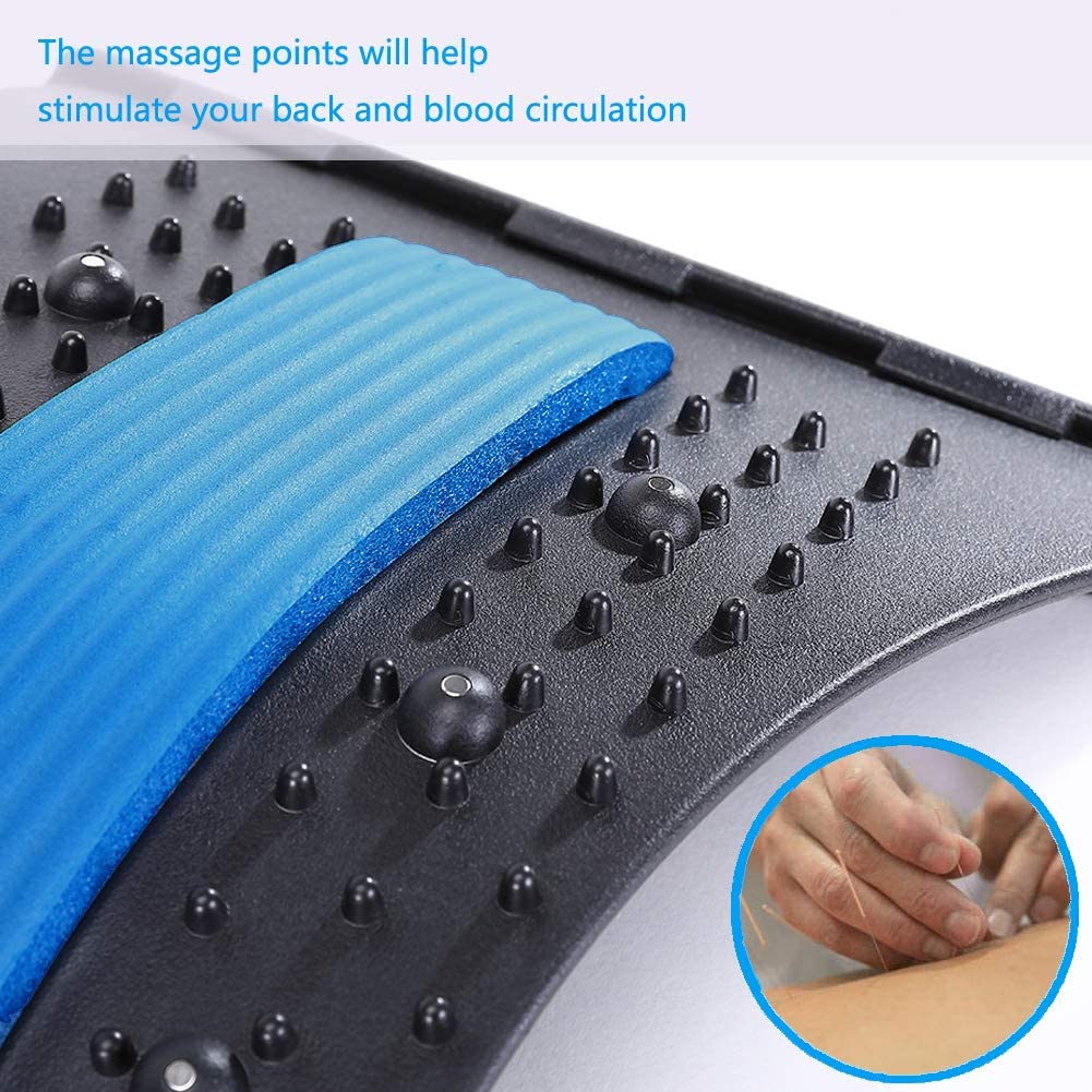 Back Stretcher Magnetotherapy Massage Tools Stretch Fitness Lumbar Support Relaxation Spine Pain Relief